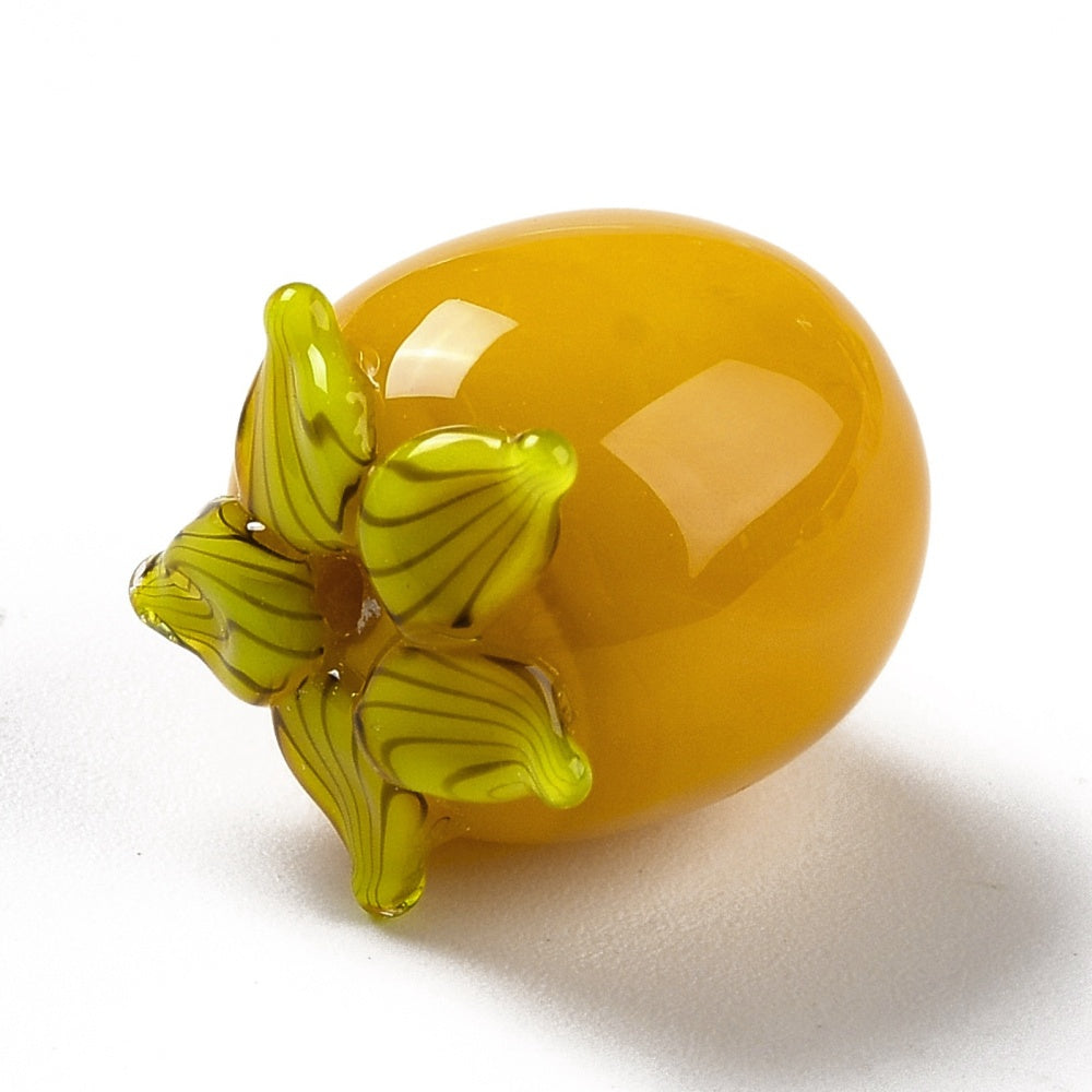 Persimmon, Orange - glass bead