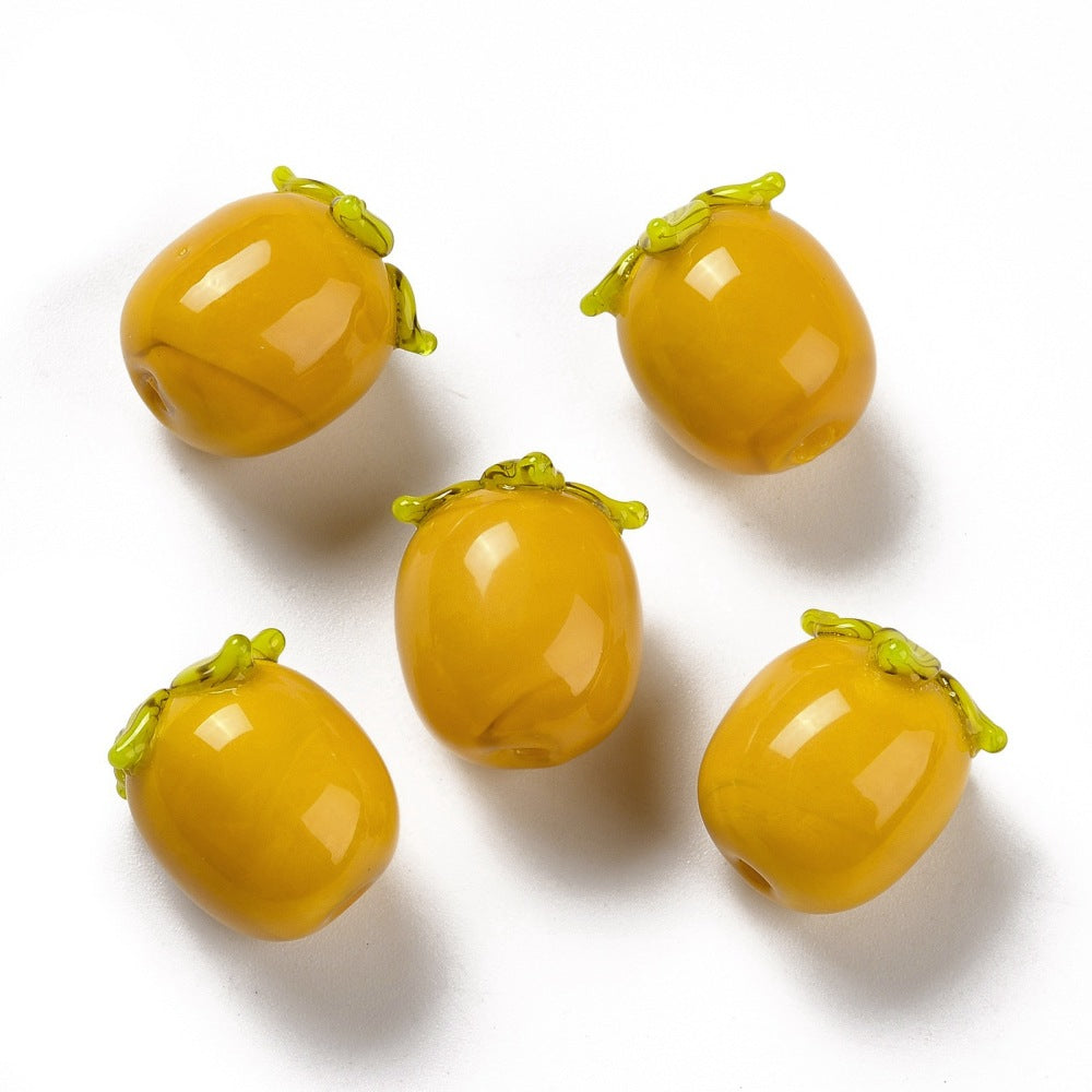 Persimmon, Orange - glass bead