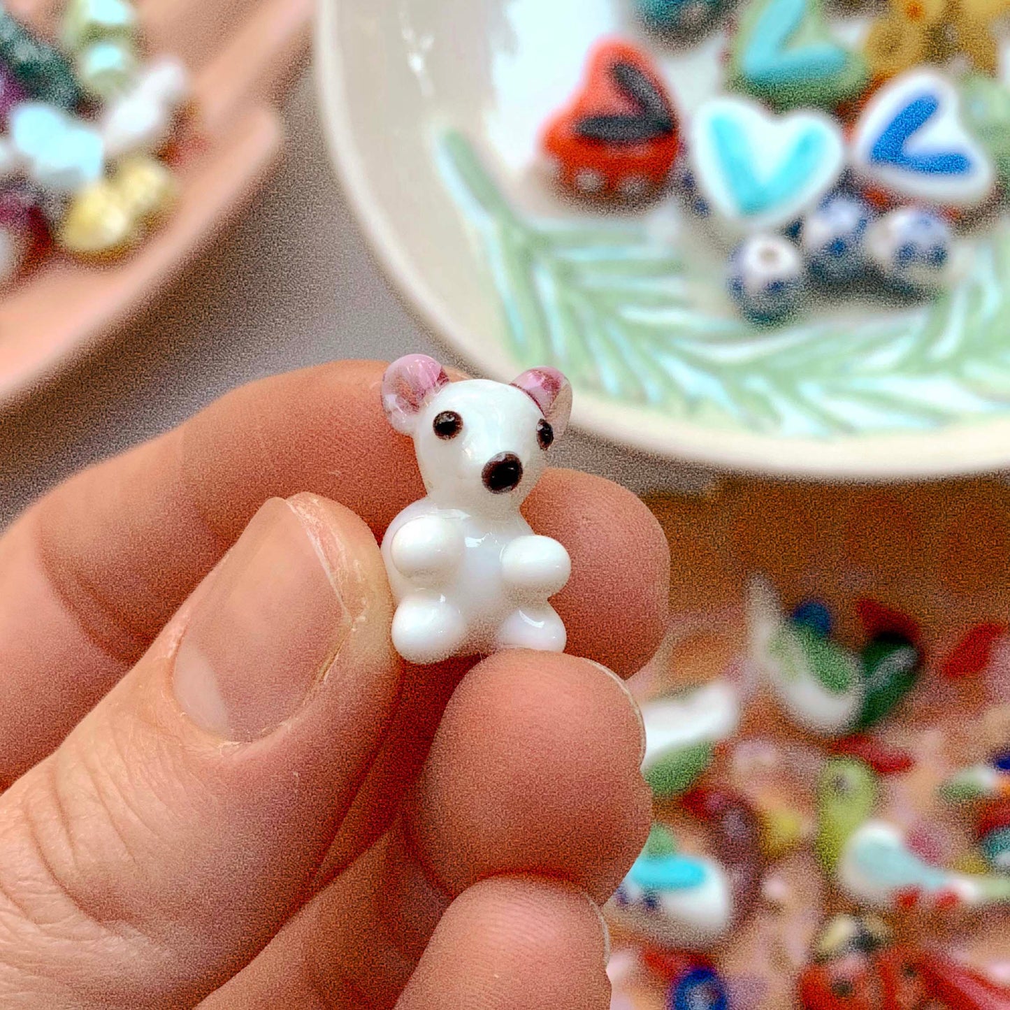 Rat - glass bead