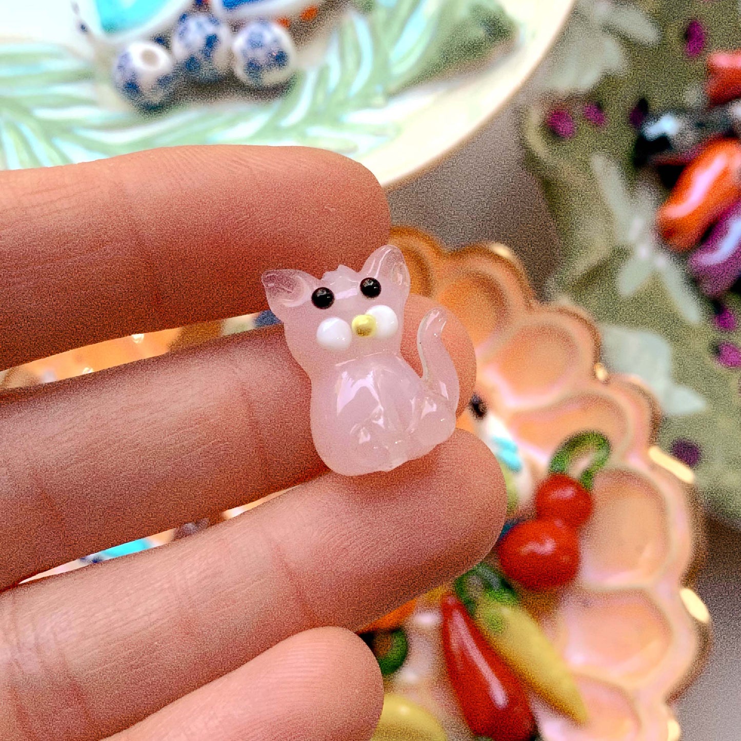 Cat - glass bead