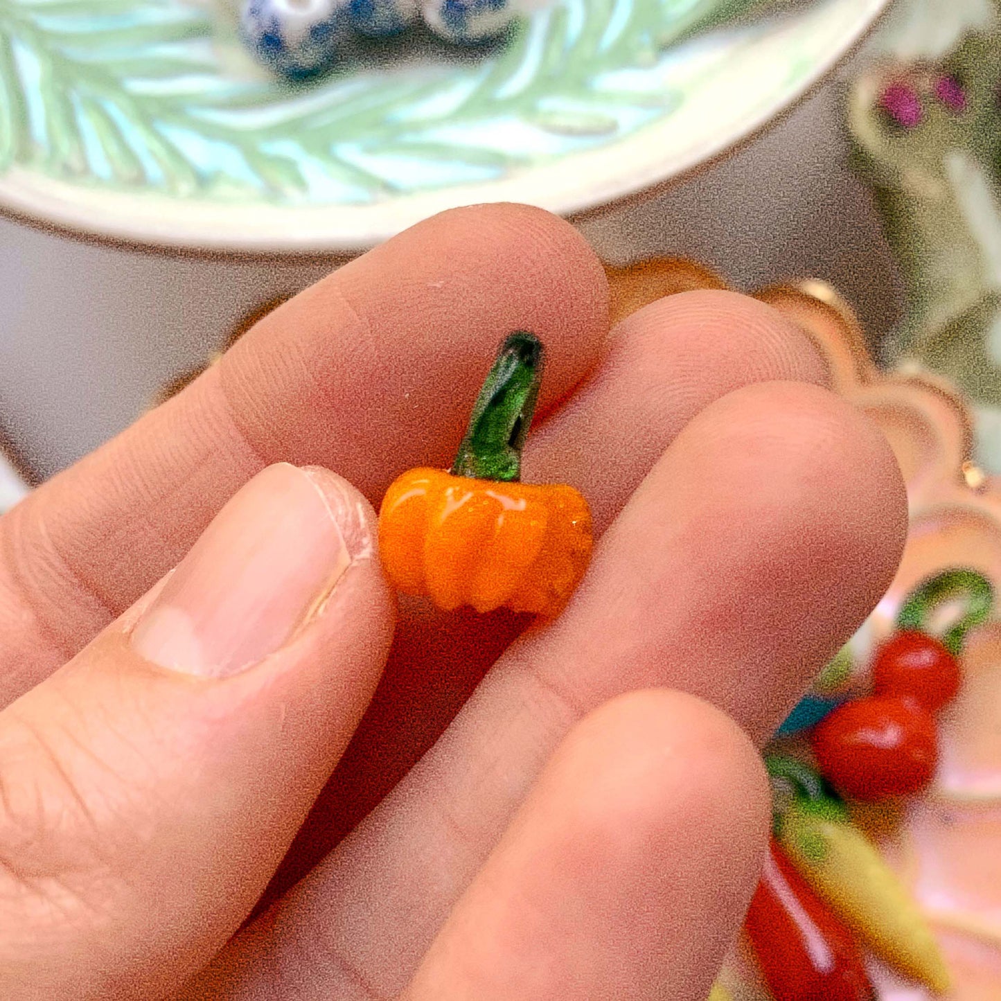 Pumpkin - glass bead