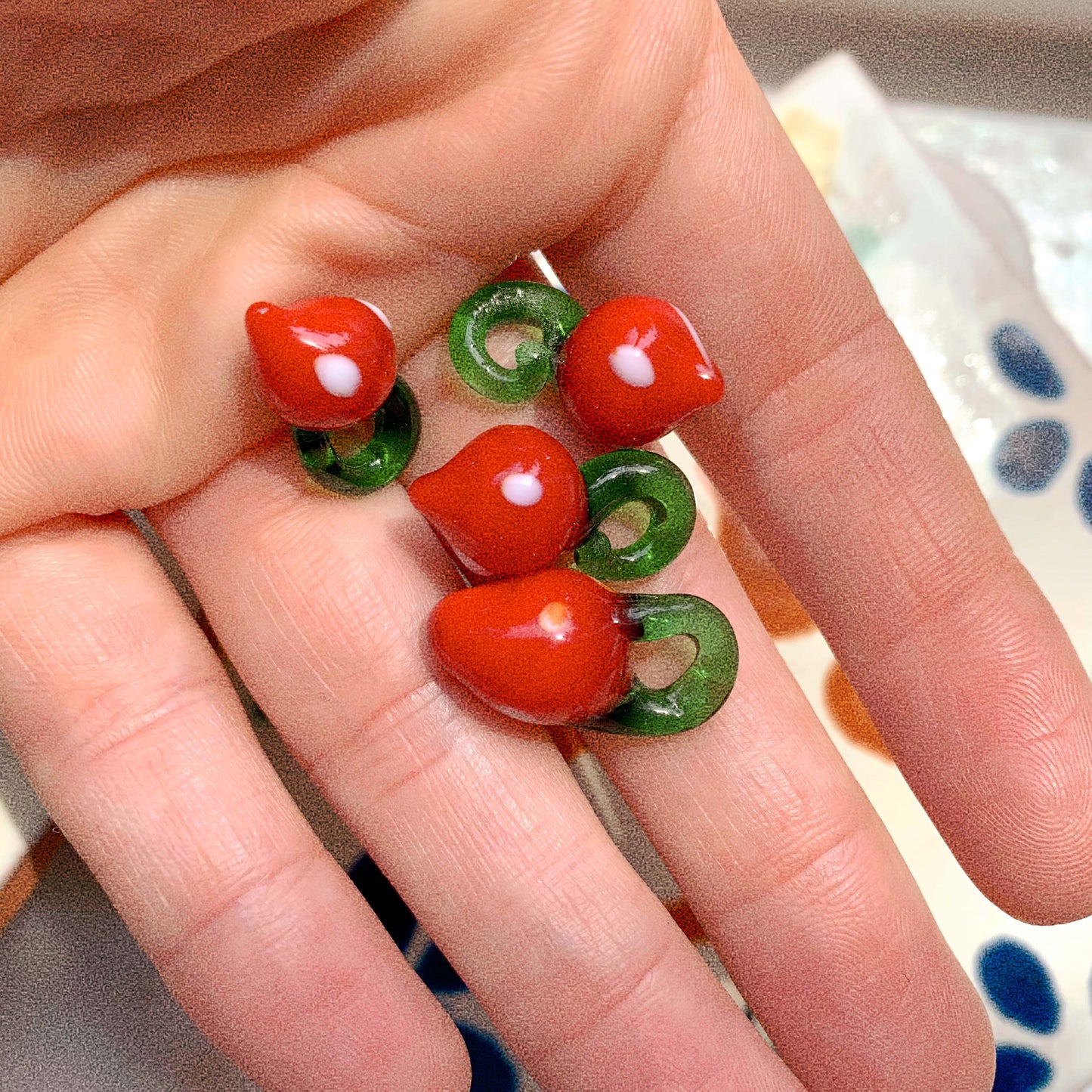 Strawberry - glass bead