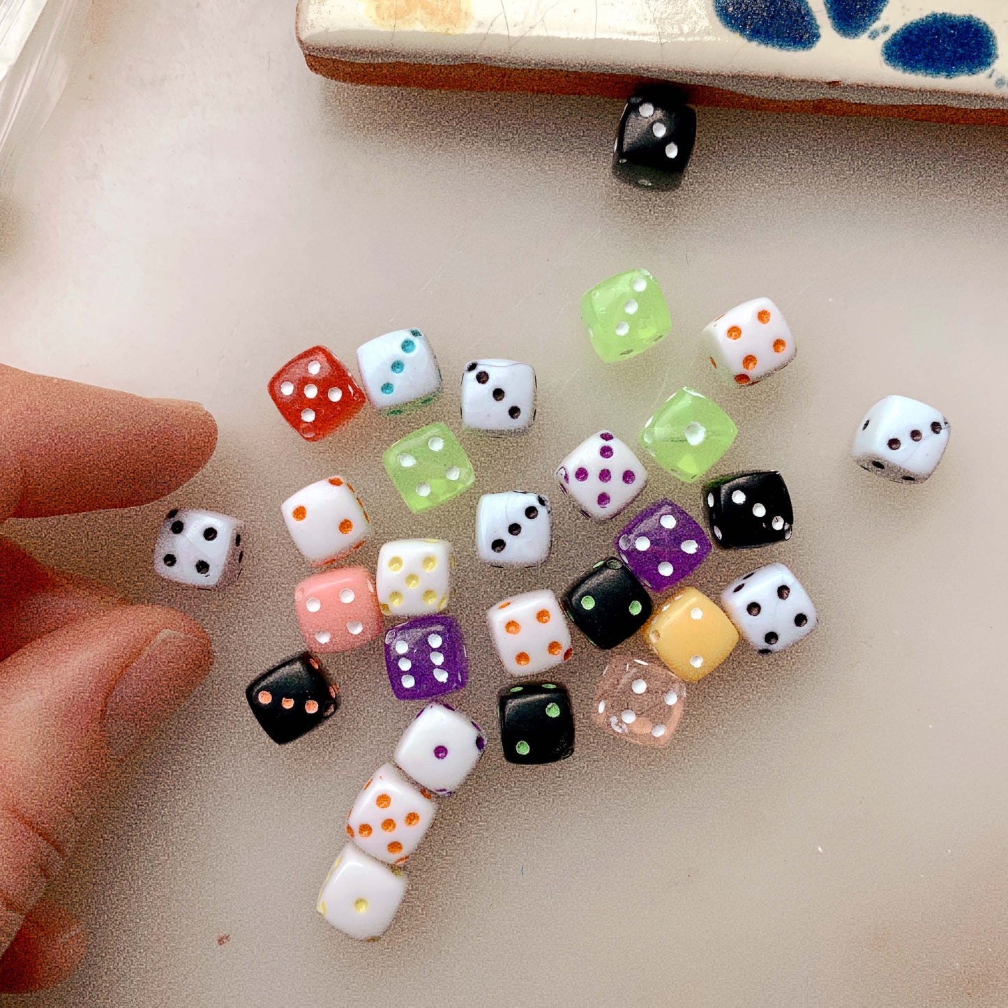 Colored dices - bead
