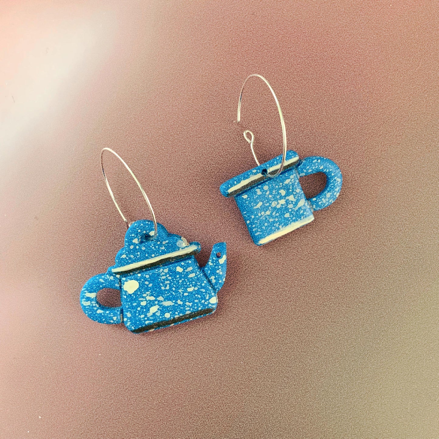 Blue tea set - Earrings