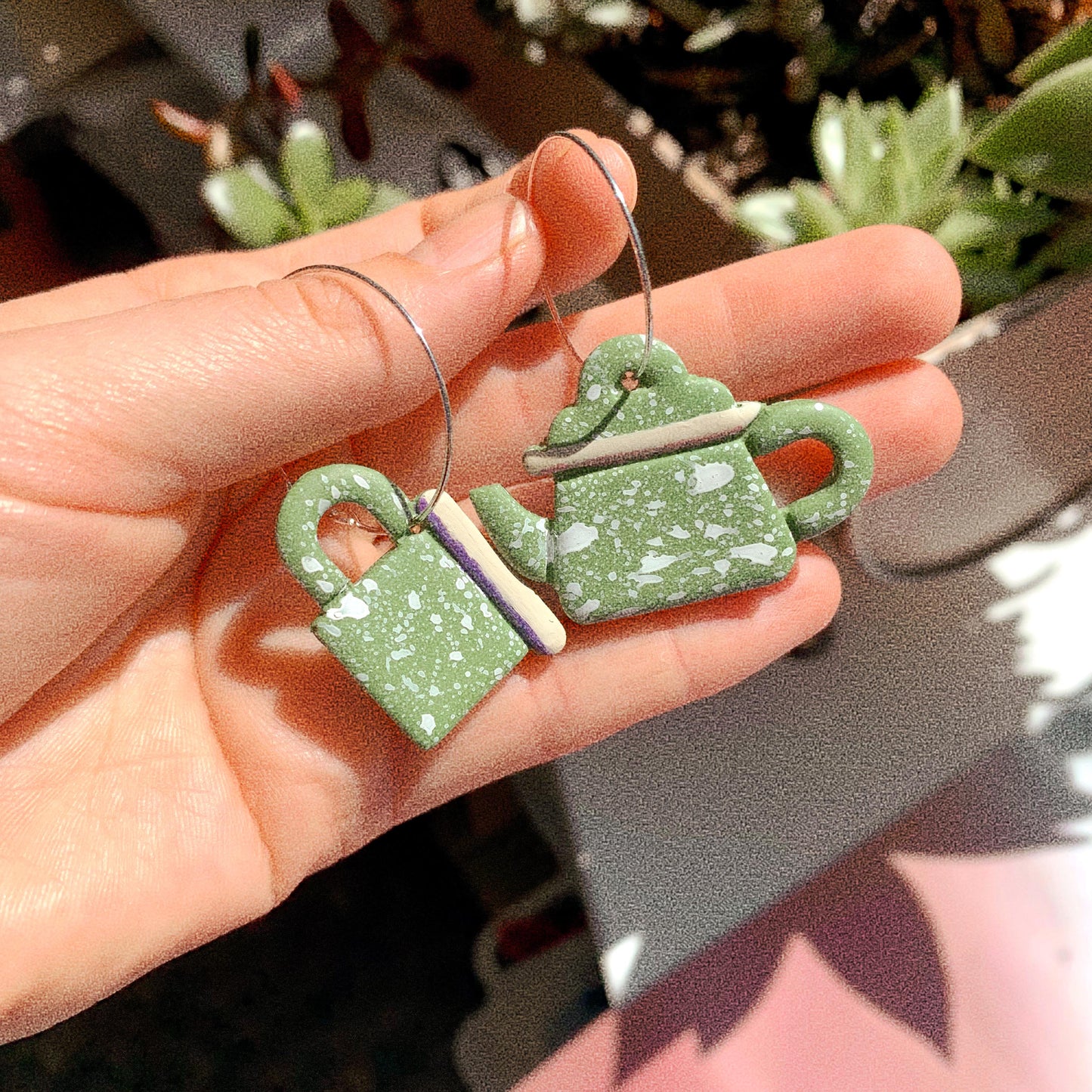 Green tea set - Earrings