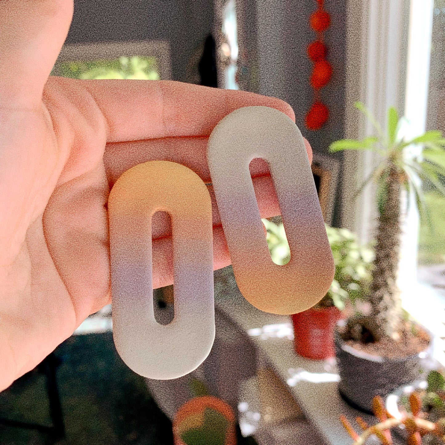 Long Link Ombré - Earrings