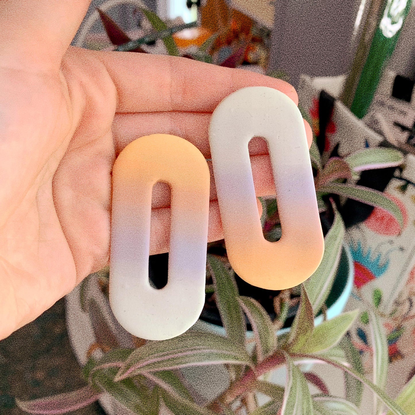 Long Link Ombré - Earrings