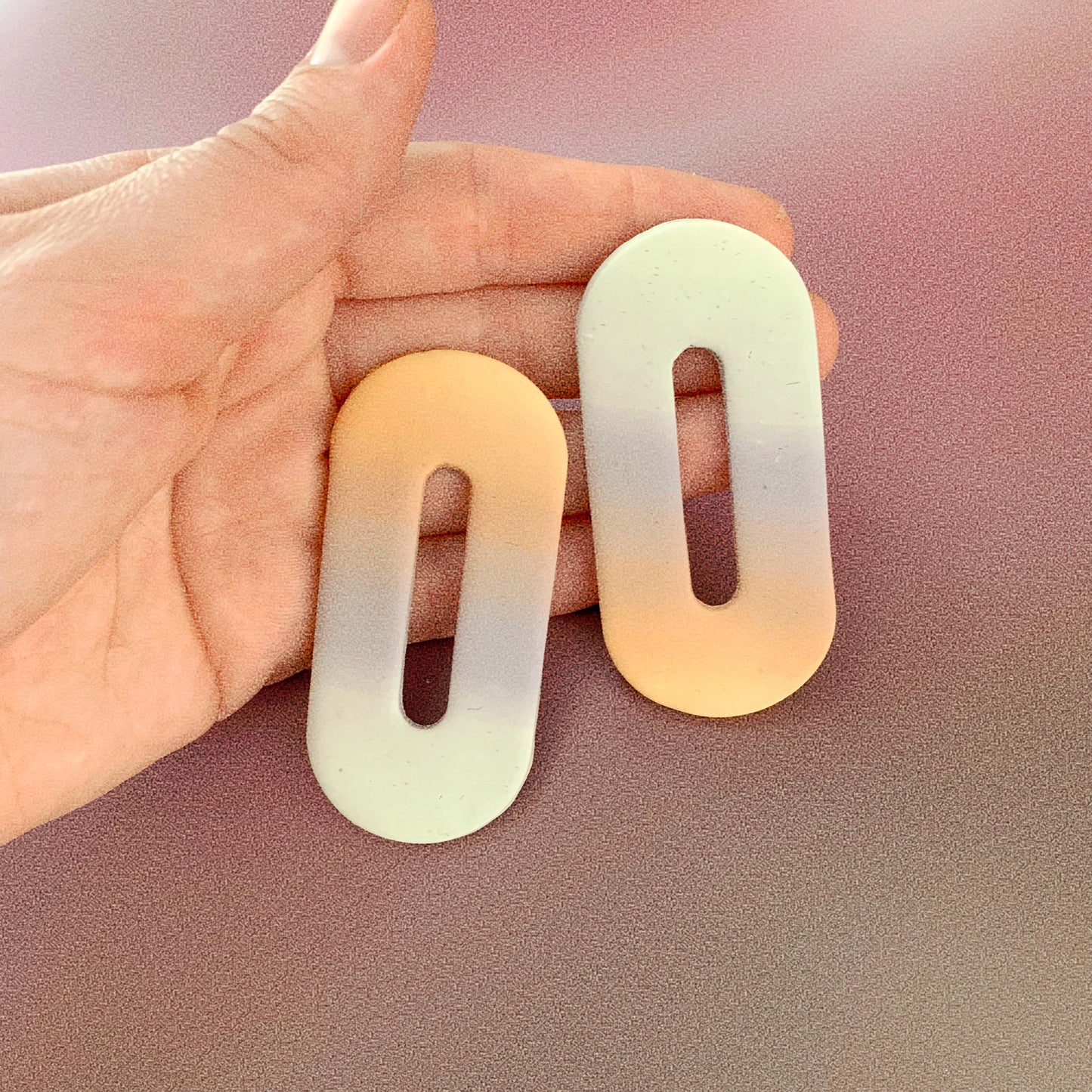 Long Link Ombré - Earrings