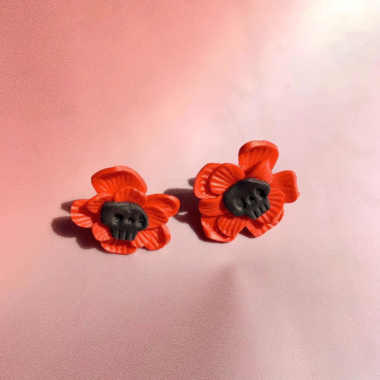 Flower Skull studs - Earrings