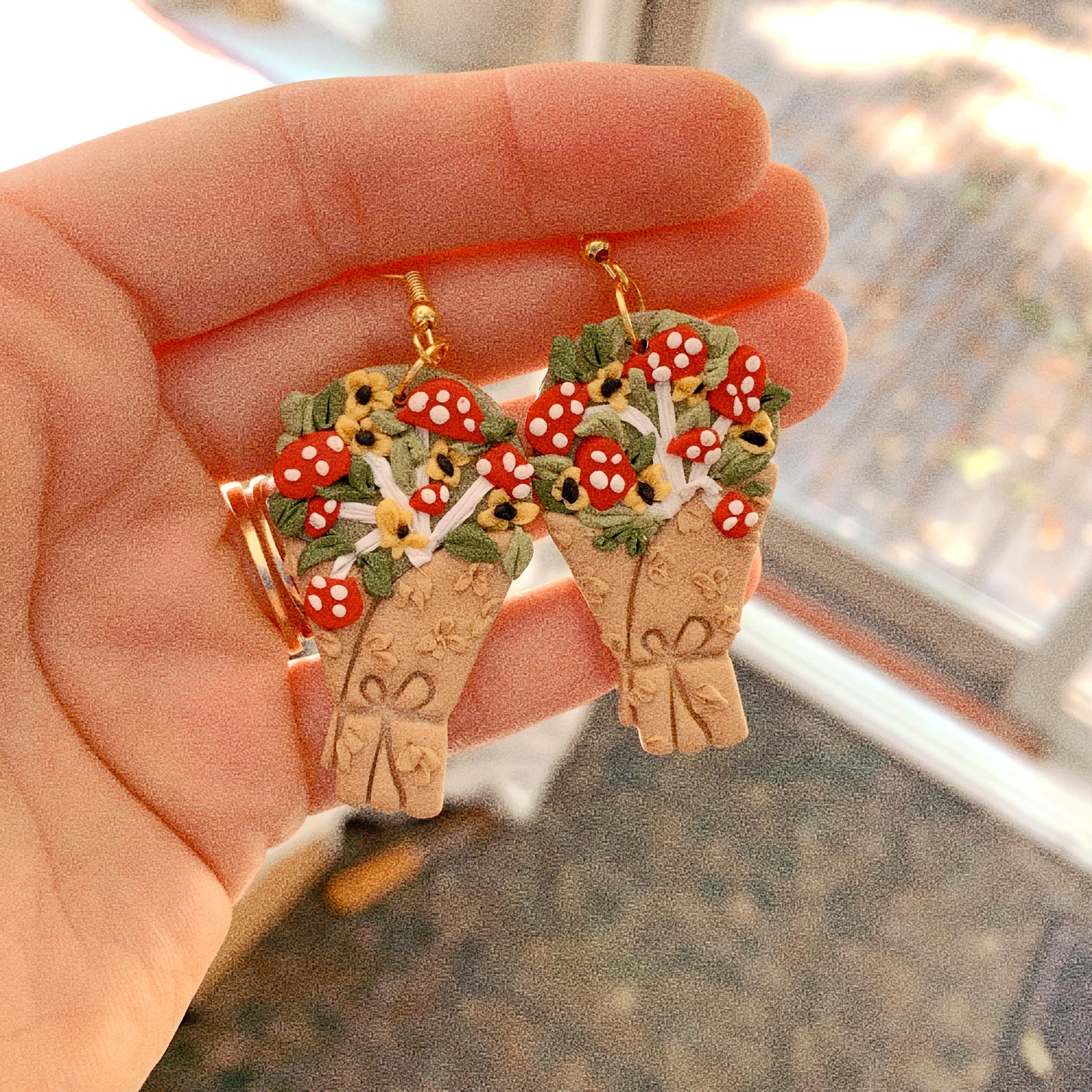 Mushroom bouquet - Earrings