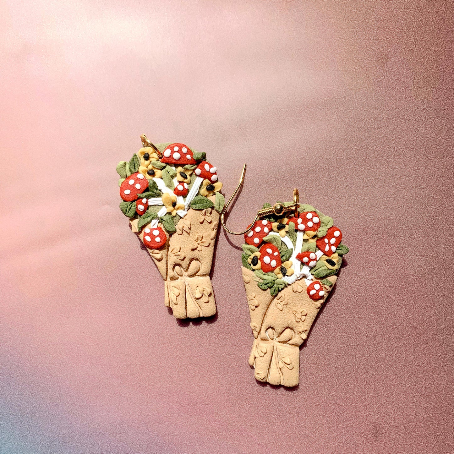 Mushroom bouquet - Earrings