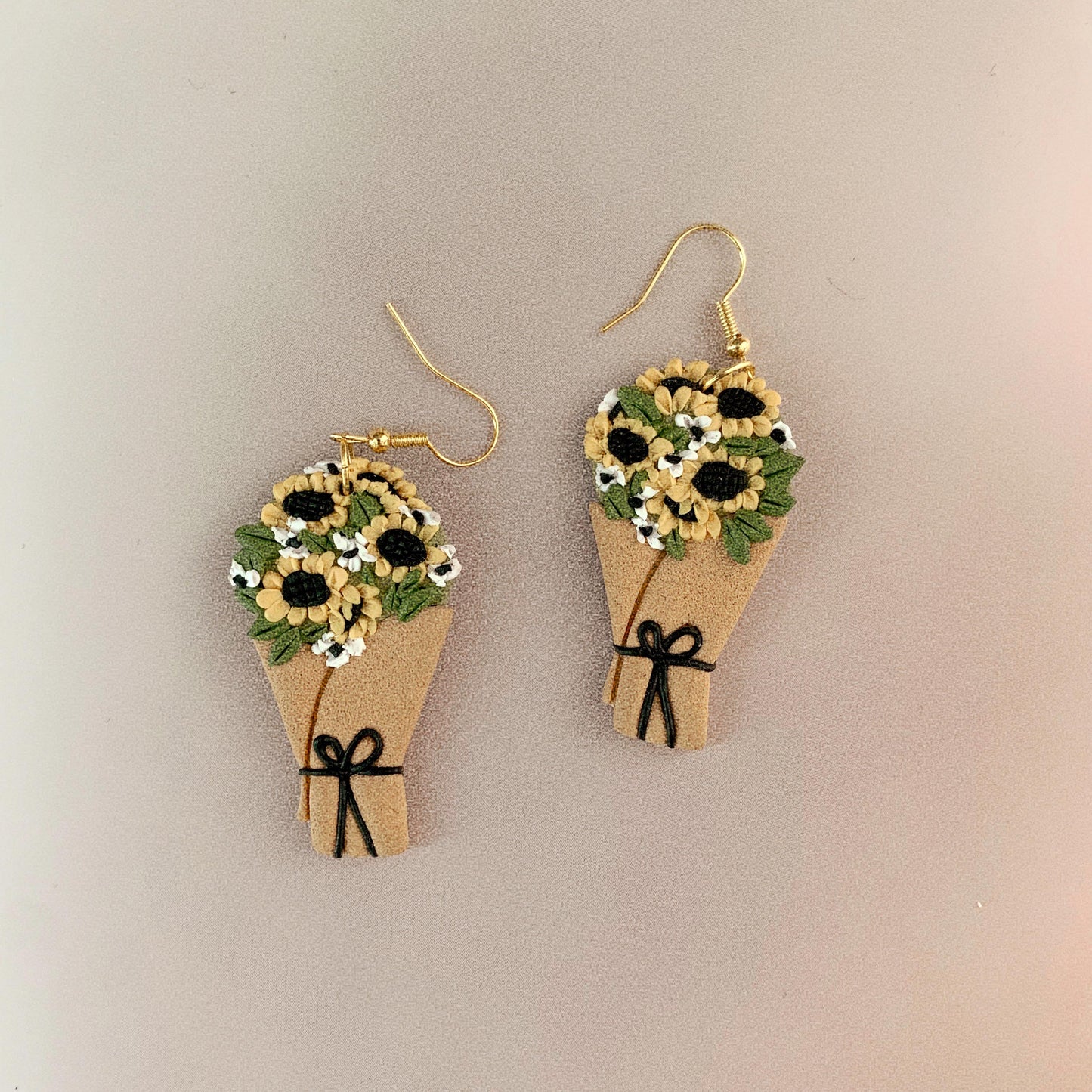 Sunflowers bouquet - Earrings
