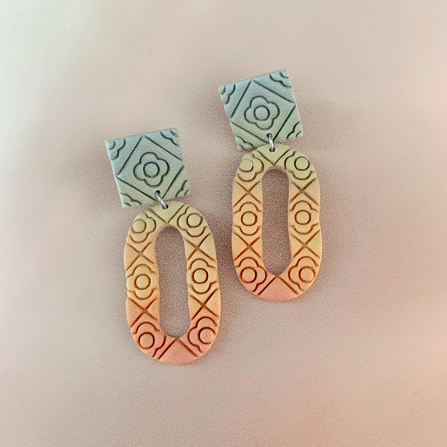 Ombré Mosaic #1 - Earrings