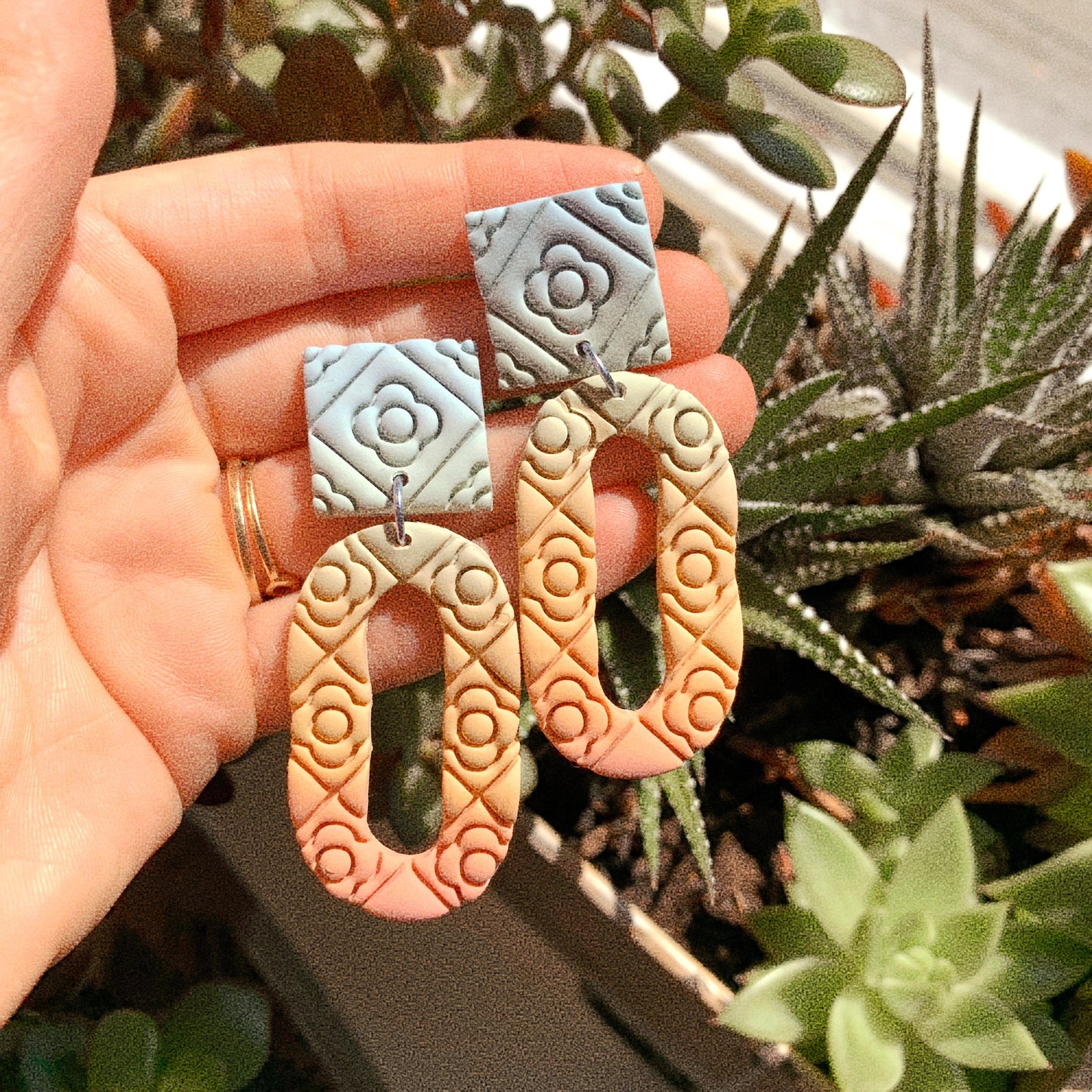 Ombré Mosaic #1 - Earrings