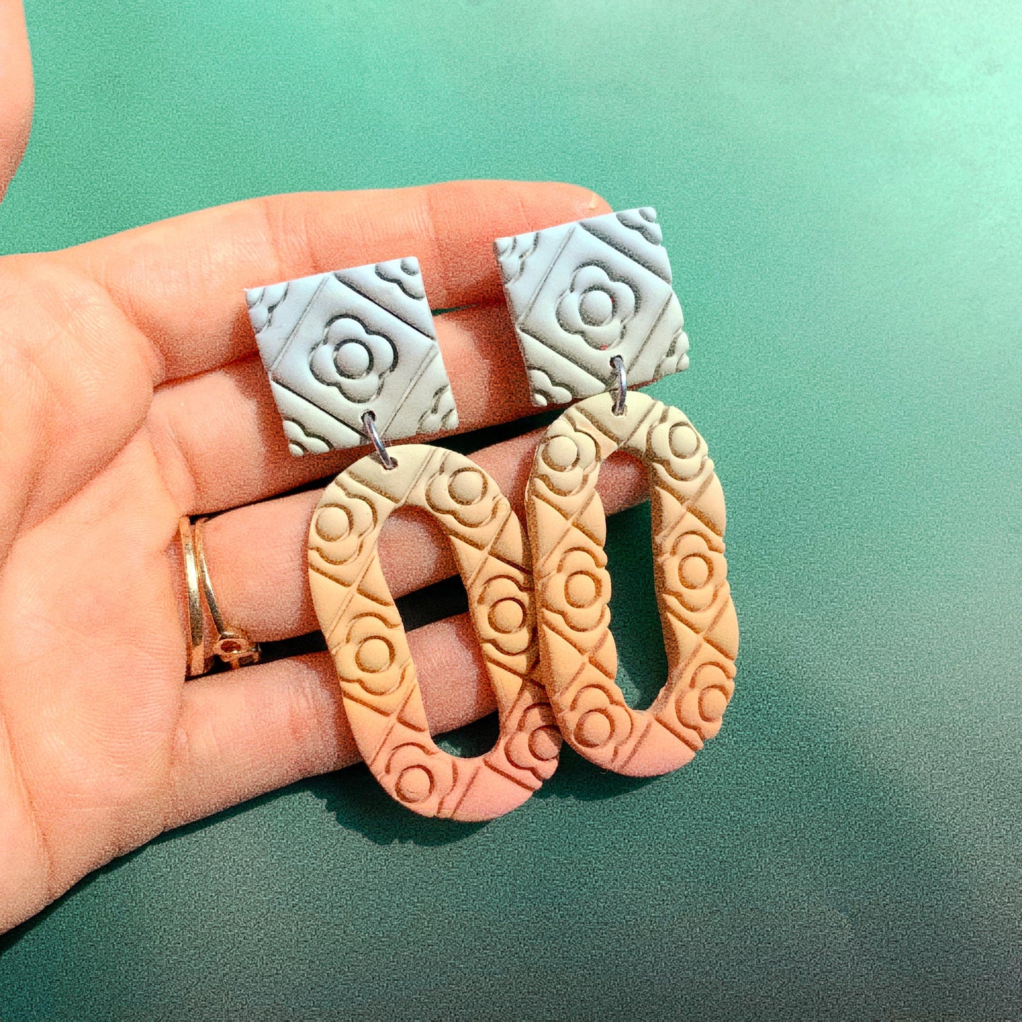 Ombré Mosaic #1 - Earrings