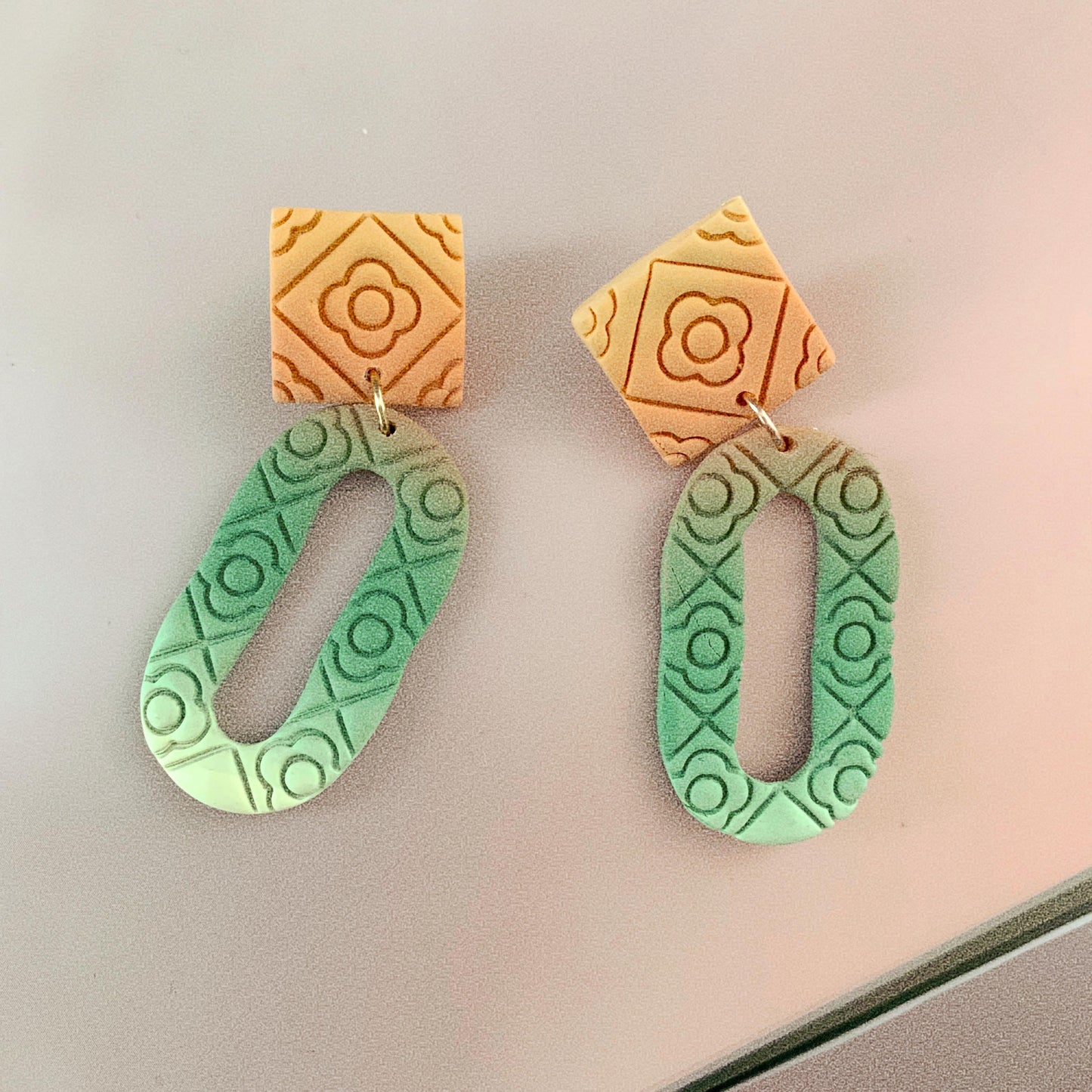 Ombré Mosaic #2 - Earrings