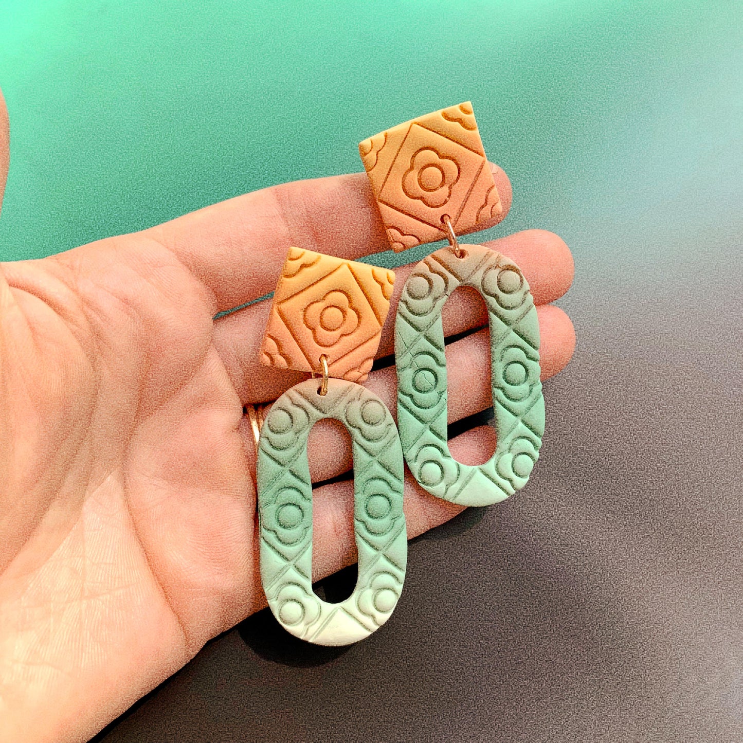 Ombré Mosaic #2 - Earrings