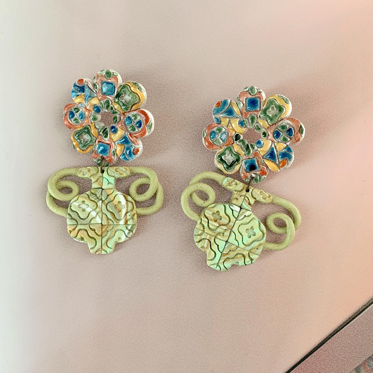 Mosaic Vase - Earrings