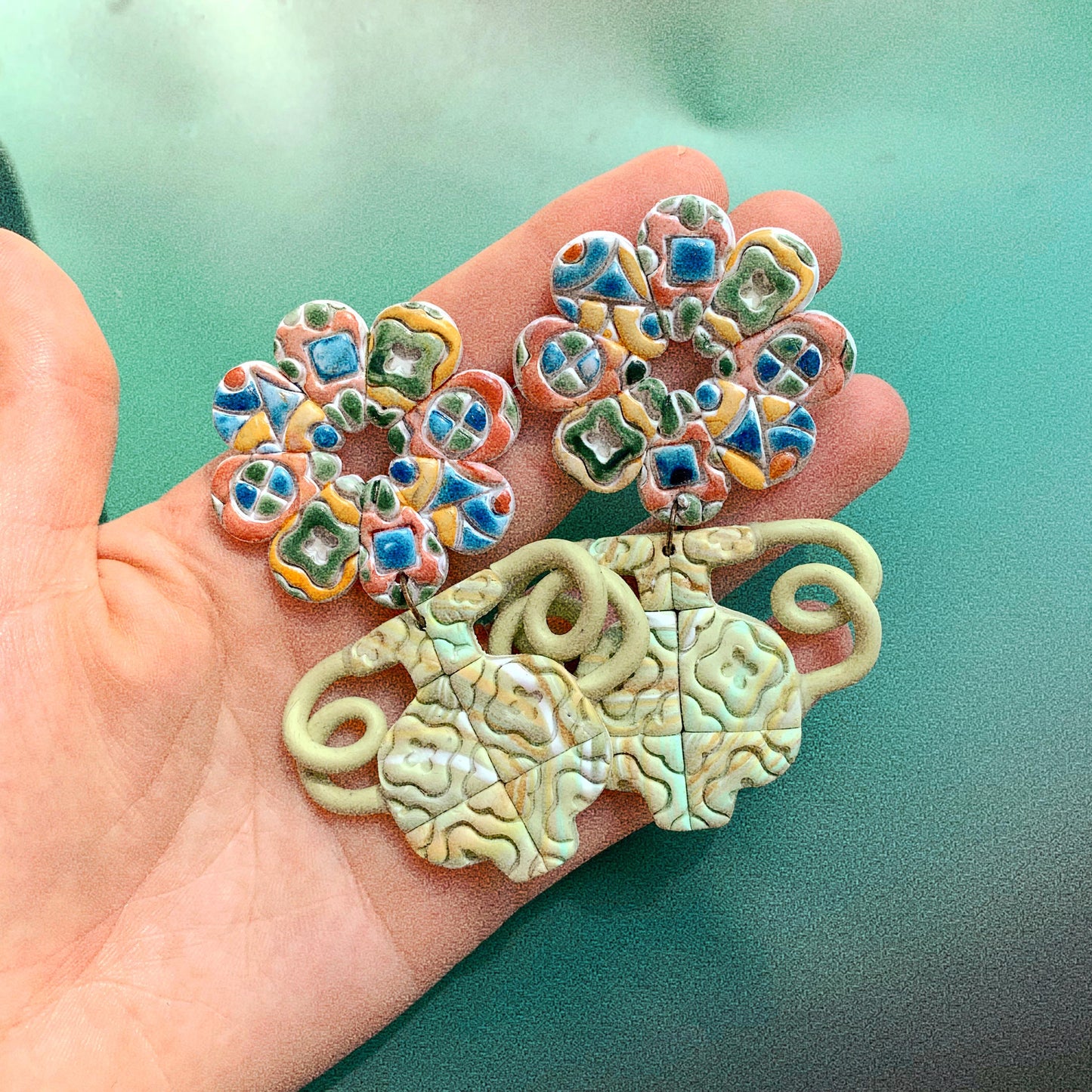 Mosaic Vase - Earrings