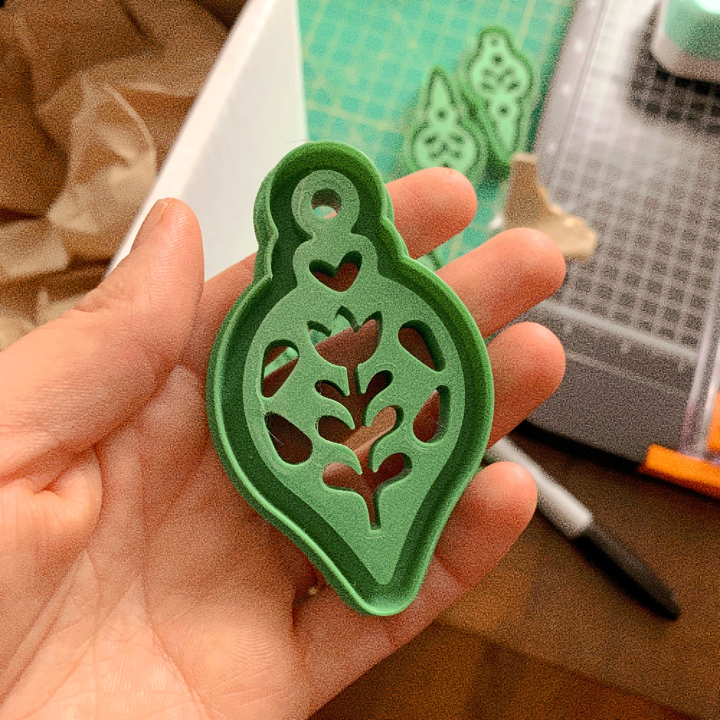Folk Ornament #3 - ORNAMENT SIZE - Christmas Clay Cutter
