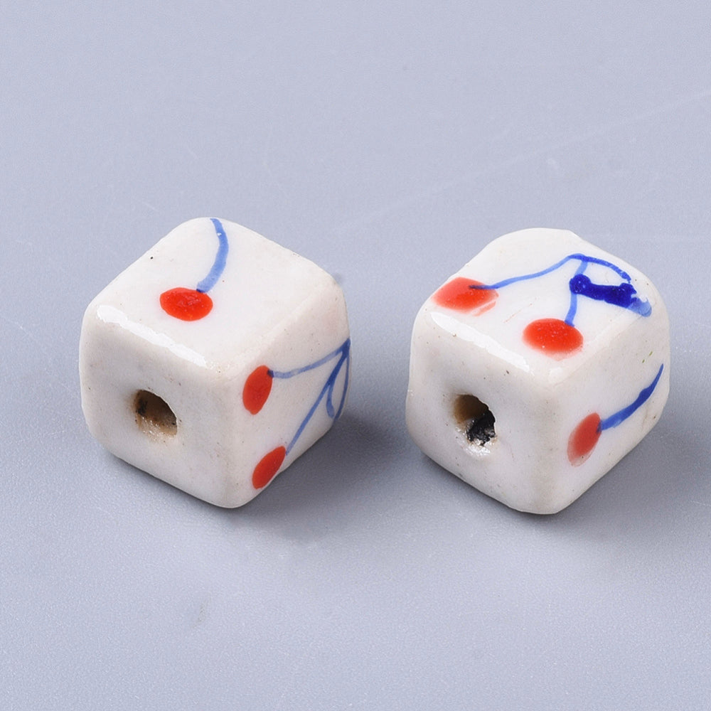Cherry cubes - porcelain