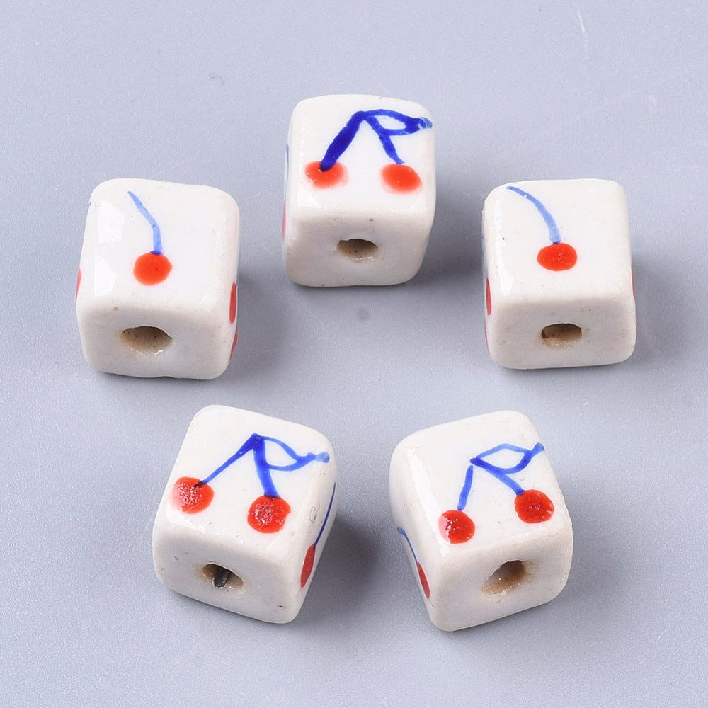 Cherry cubes - porcelain