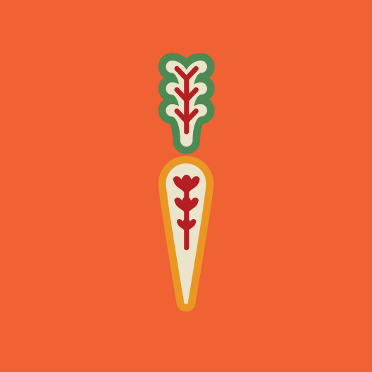 Folk carrot veggie