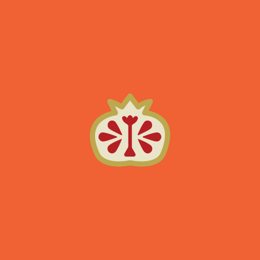 Folk pomegranate fruit