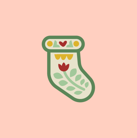 Folk Stocking - Christmas Clay Cutter