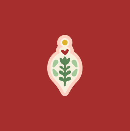 Folk Ornament #3 - ORNAMENT SIZE - Christmas Clay Cutter