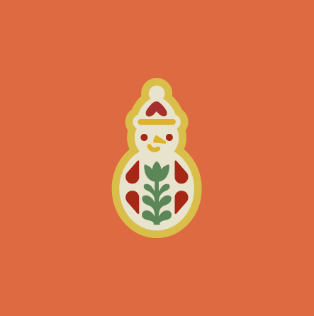 Folk Snowman - Christmas Clay Cutter