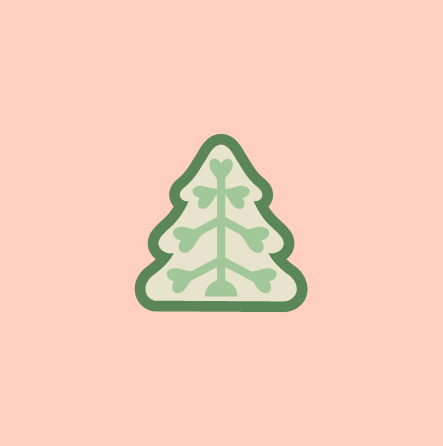 Folk Tree rounded - Christmas Clay Cutter
