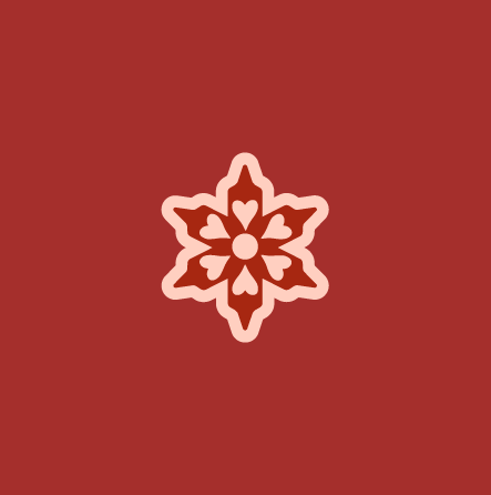 Folk Stud Snowflake - Christmas Clay Cutter