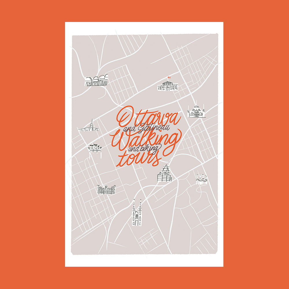 Ottawa walking and biking tours zine!