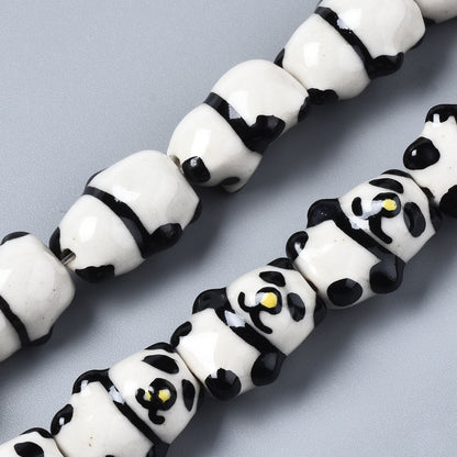 Panda bear - ceramic bead