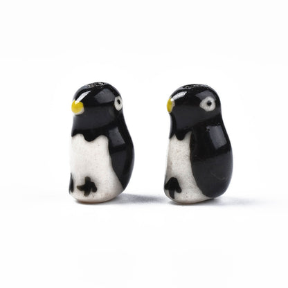 Penguin - ceramic bead