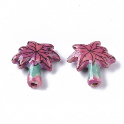 Palm tree - ceramic bead