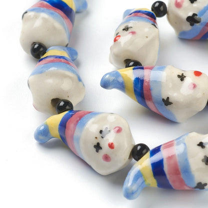 Clown - ceramic bead