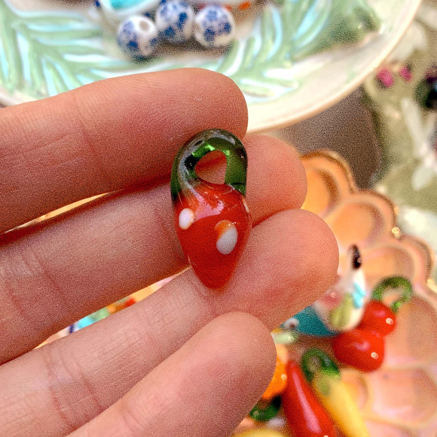 Strawberry - glass bead