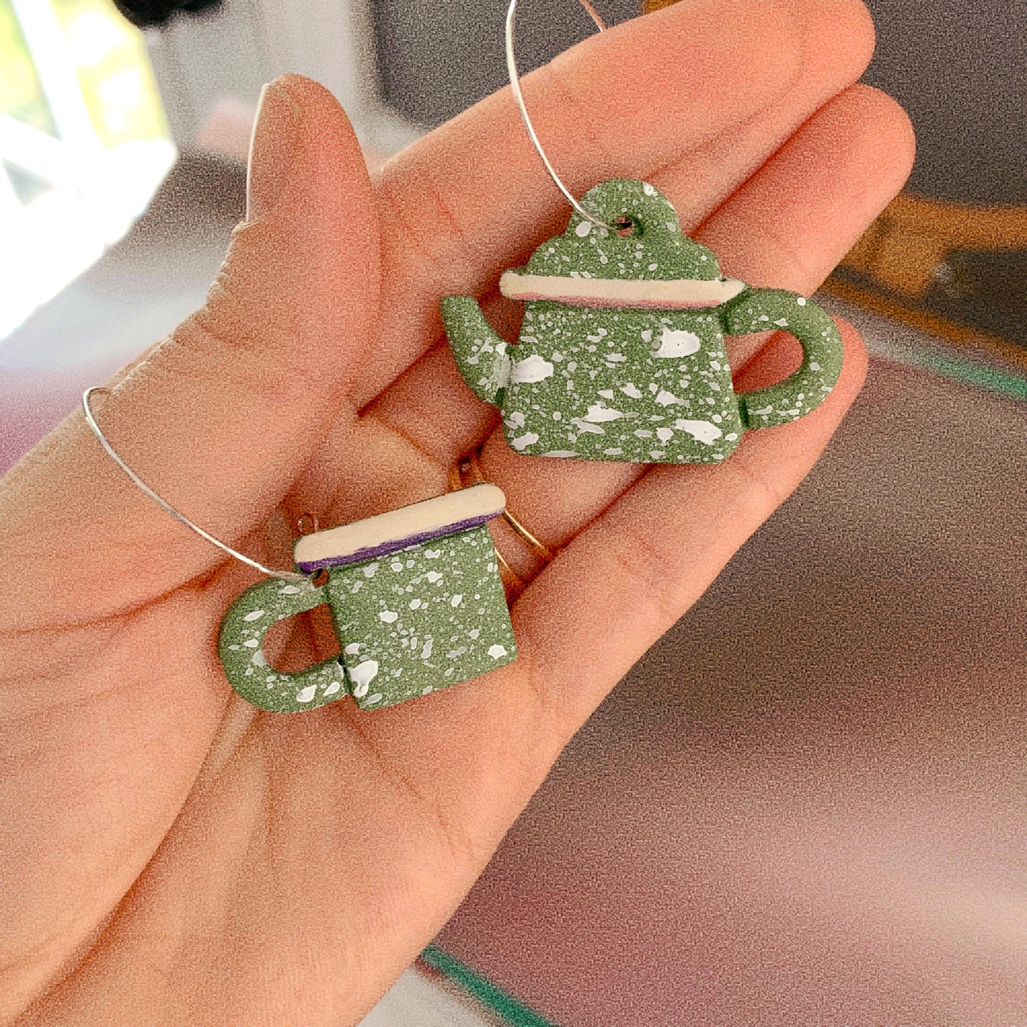 Green tea set - Earrings