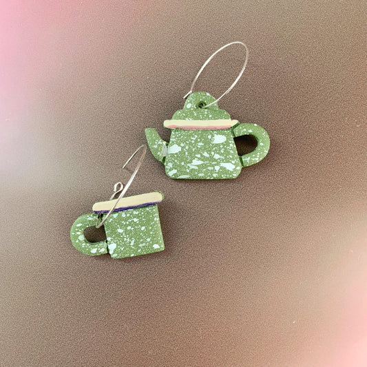 Green tea set - Earrings