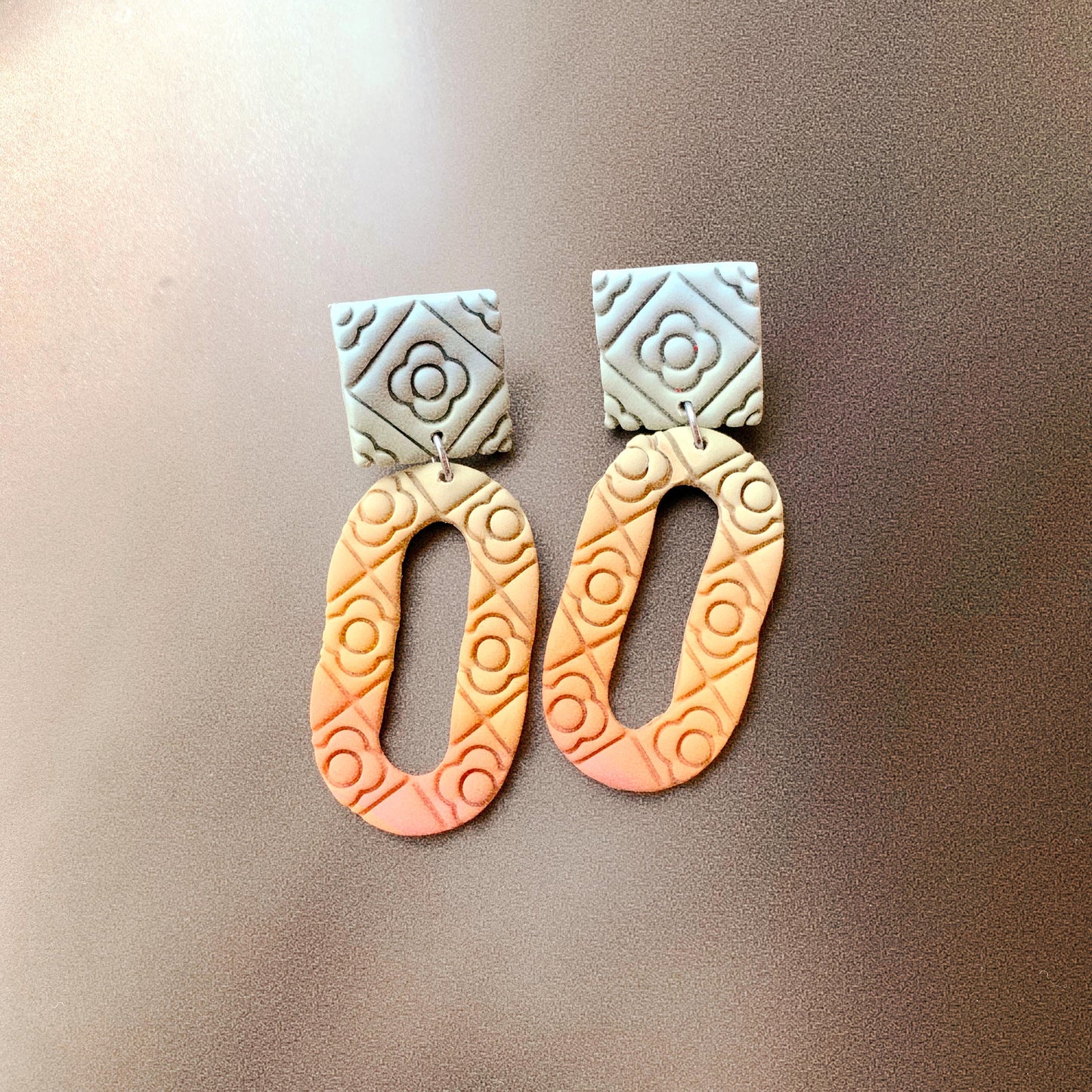 Ombré Mosaic #1 - Earrings