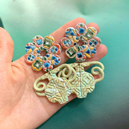 Mosaic Vase - Earrings