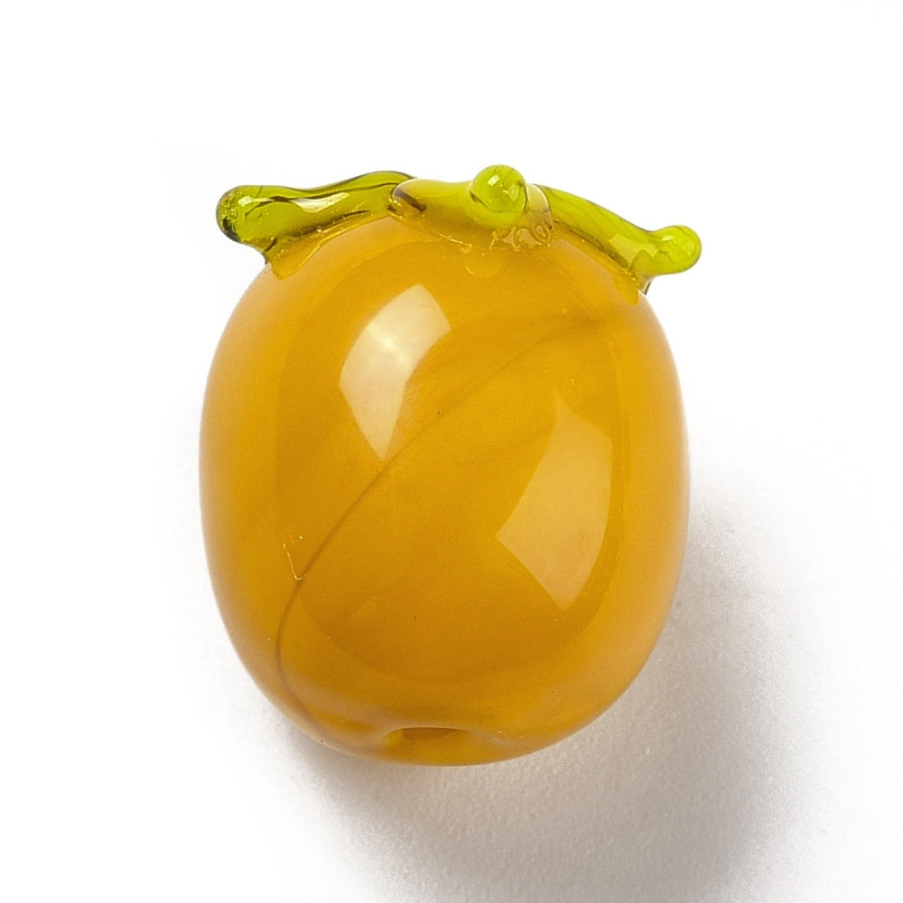 Persimmon, Orange - glass bead