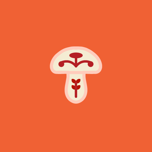 Folk mushroom veggie - small