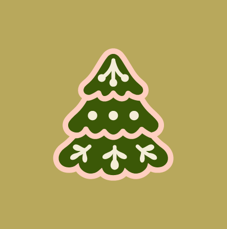 Folk tree - big - Christmas Clay Cutter