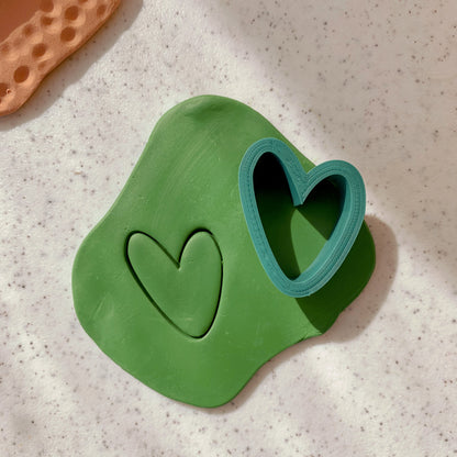 Organic Heart shape - Polymer Clay Cutter