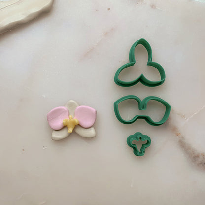 Orchid Flower Set - Polymer Clay Cutter