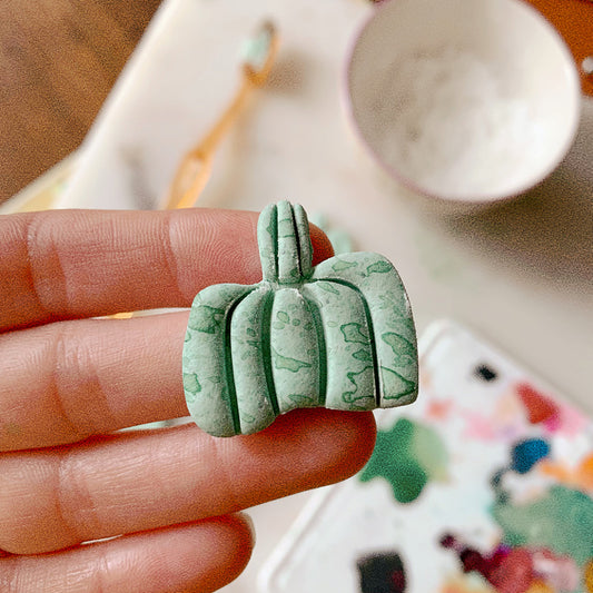 Pumpkin - Embossed Polymer Clay Cutter