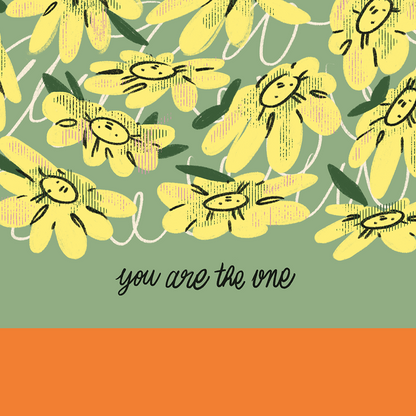 You are the one - Folded Framed greeting card!